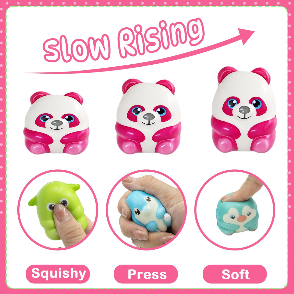 ZICZLI slow rising squishies offer satisfying texture during play