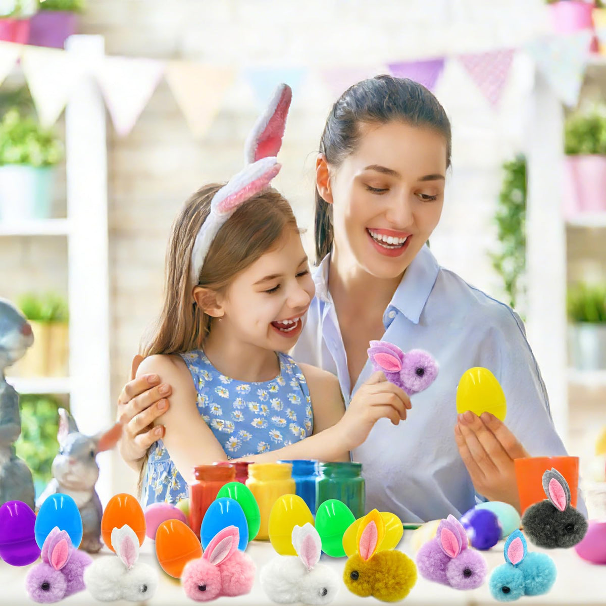 ZICZLI soft plush bunny toy offers toddler-friendly fun and tactile delight.