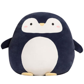 Zielind Penguin Plush Pillow 16 inch closeup of soft fabric for cozy hugs.