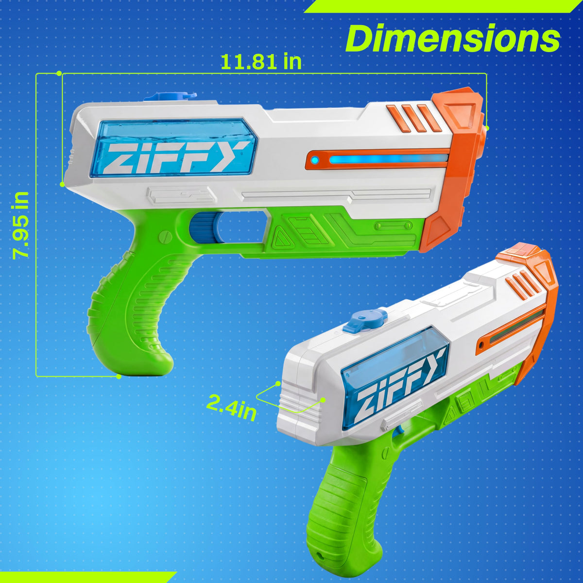 ZIFFY water gun makes a great birthday or holiday gift.