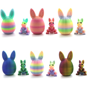 ZIFMDYE Easter egg with bunny inside for playful holiday display