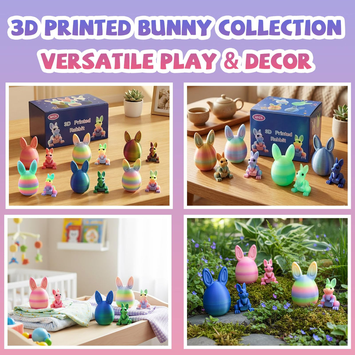 ZIFMDYE Soft pastel 3D print texture adds holiday decor charm