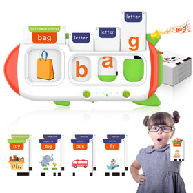 ZIKAQUQI spelling cards with dual sides for word matching and spelling practice.