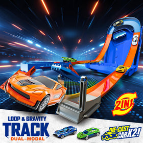 Zikhoobusik track loops showcase high-speed action and endless twists.