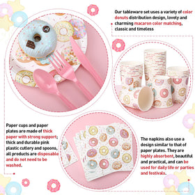 Ziliny donut napkins featuring donut motif for convenient use.