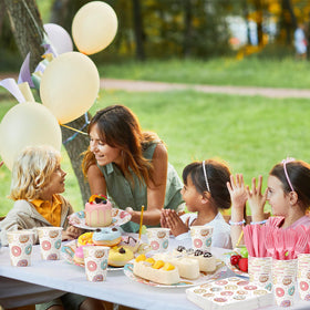 Ziliny donut party scene showcasing a complete table setup for celebrations.