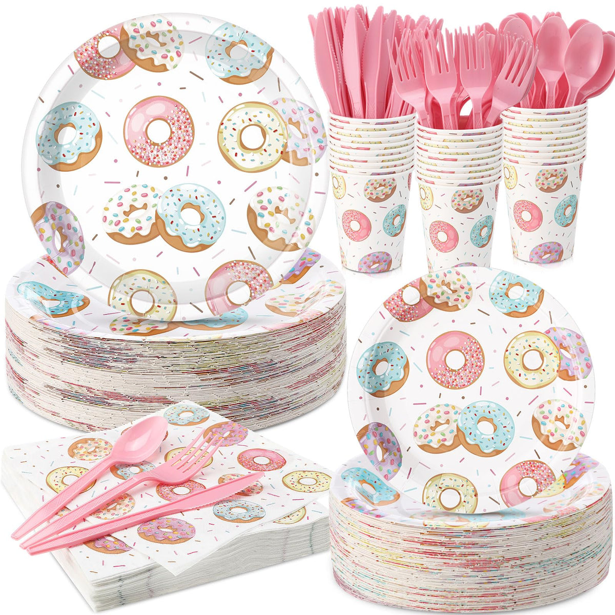 Ziliny donut plate 9inch on a table, ideal for festive celebrations.