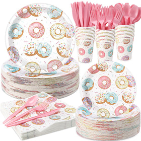 Ziliny donut plate 9inch on a table, ideal for festive celebrations.