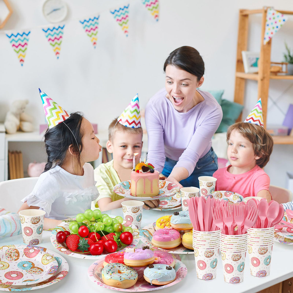 Ziliny donut set packaging, easy party planning and storage.