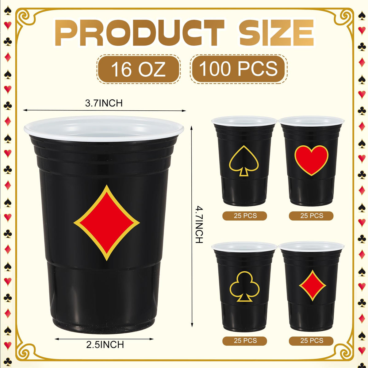 Ziliny PP material 16oz disposable cups offering sturdy everyday use.