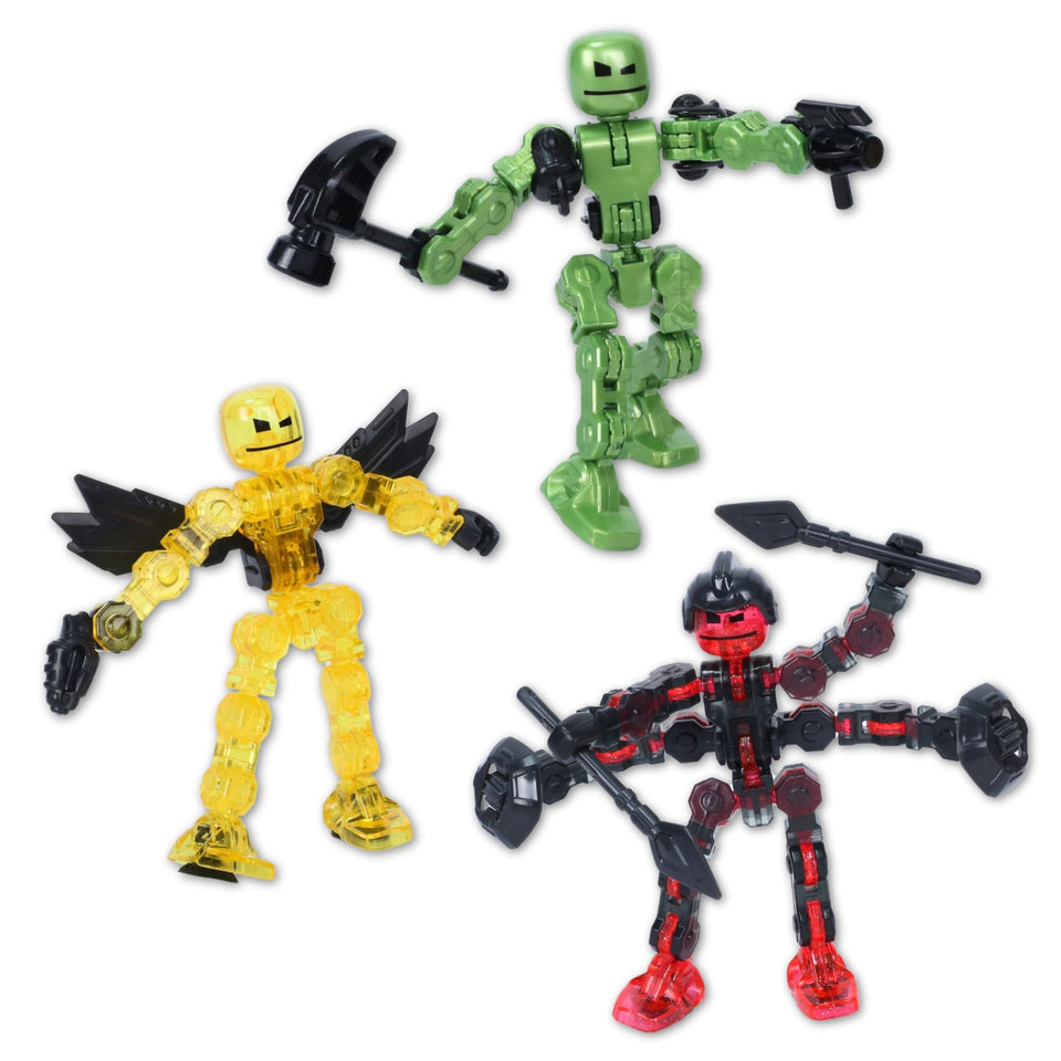 Zing Klikbot Galaxy Ice hero poseable figure ready for creative stop-motion filming.