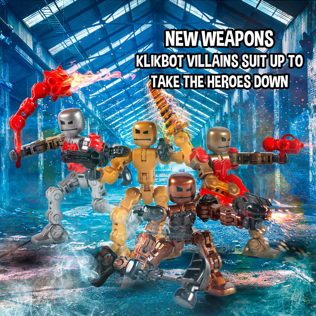 Zing Klikbot guardian helmets offer new styling options for characters.