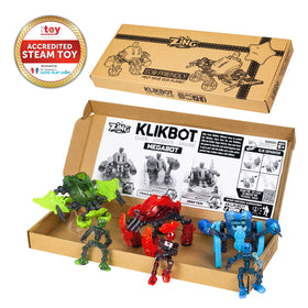 Zing Klikbot Megabots blue figure ideal for action scenes and customization