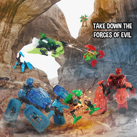 Zing Klikbot Megabots figures with two forms enable six total looks