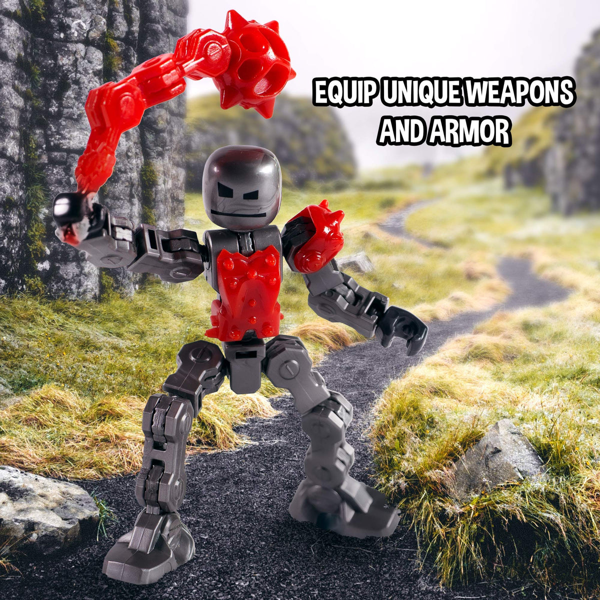 Zing Klikbot translucent figures showcase vibrant, glowing characters in scenes.