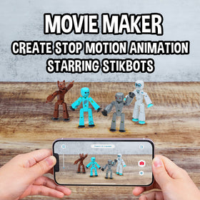 Zing Stikbot Aquafang figure supports aquatic monster action.