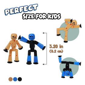 Zing StikBot cat figure with poseable joints for playful animation
