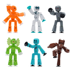 Zing Stikbot Cyborg figure for dynamic stop-motion scenes.