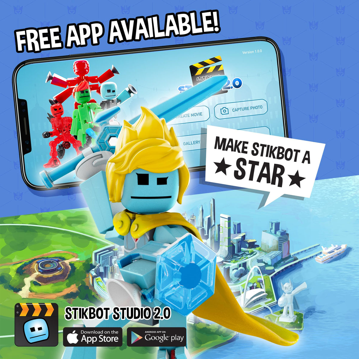 Zing StikBot Legendz accessories pack enhances scenes with armor and props.