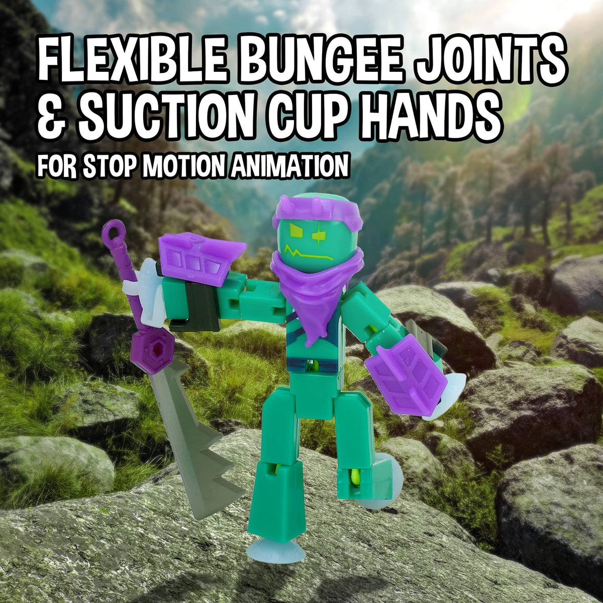 Zing StikBot Legendz Raze Oni figure designed for dramatic takes