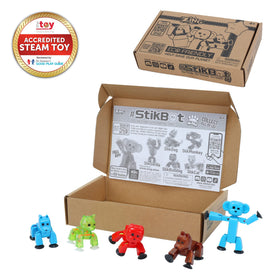 Zing Stikbot Pets cat pose for storytelling and posing