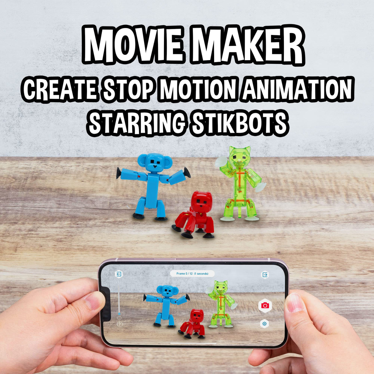 Zing Stikbot Pets dog2 pose for creative filmmaking
