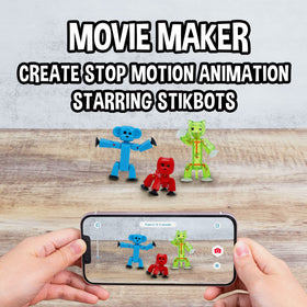 Zing Stikbot Pets dog2 pose for creative filmmaking