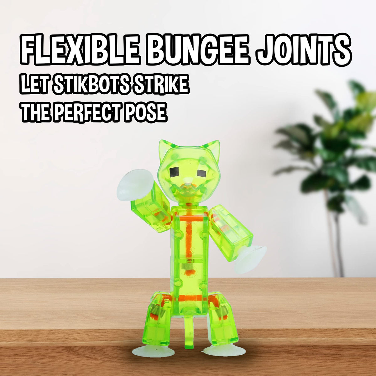 Zing Stikbot Pets monkey pose for imaginative animation