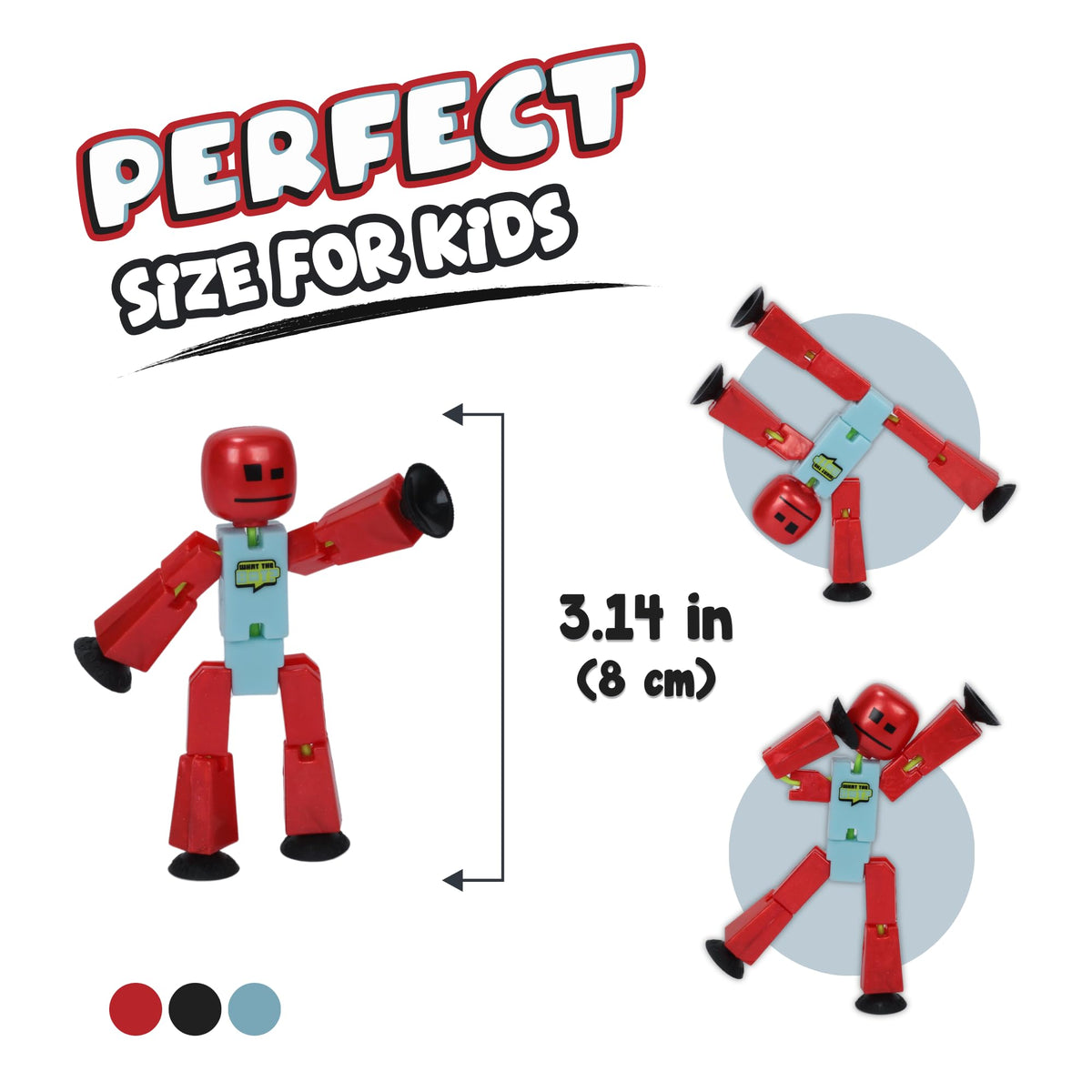 Three Stikbot figures included spark imaginative storytelling during playtime.