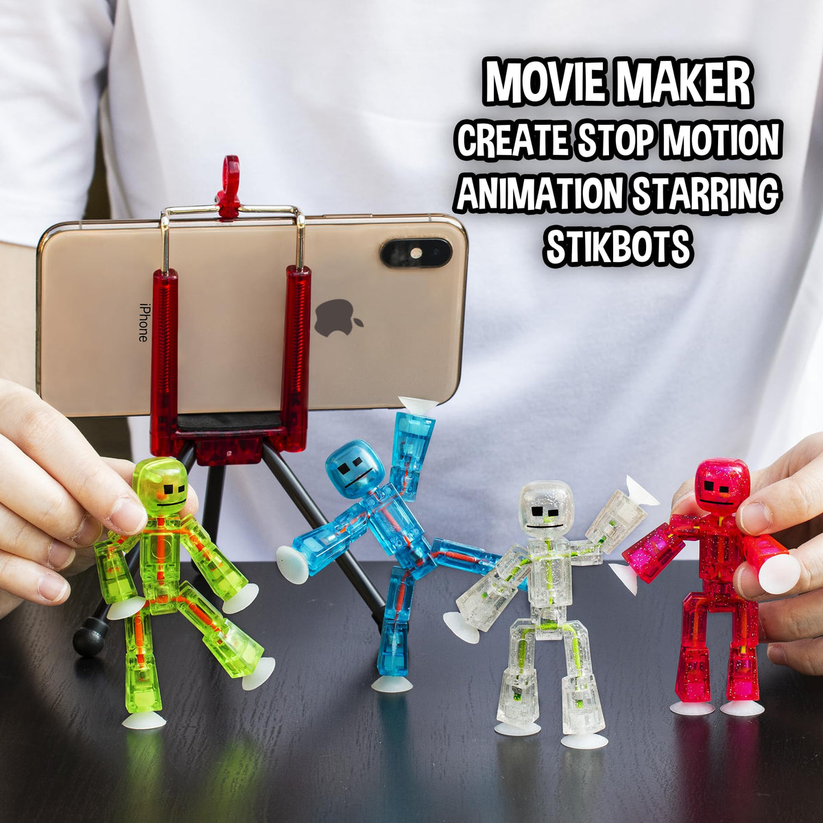 Zing Stikbots clear figures as part of the collectible series