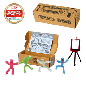 Zing Stikbots tripod holds your phone steady during animation shoots