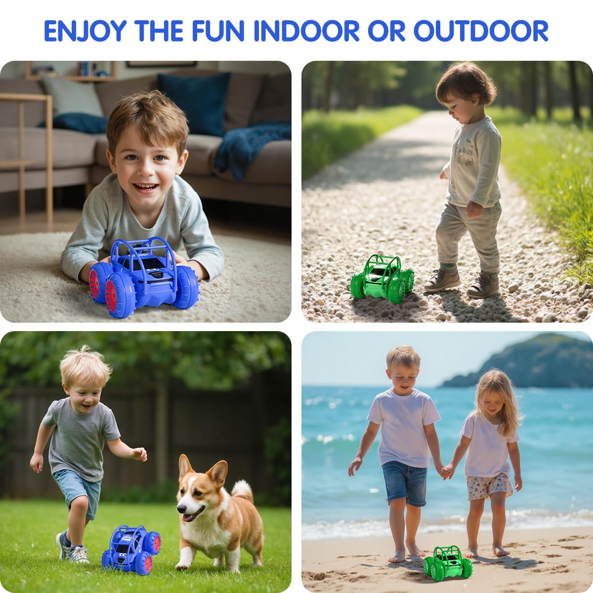 ZingZoom 4WD off-road RC car on varied terrain