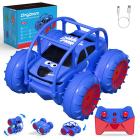 ZingZoom amphibious RC car charging with USB-C for quick play