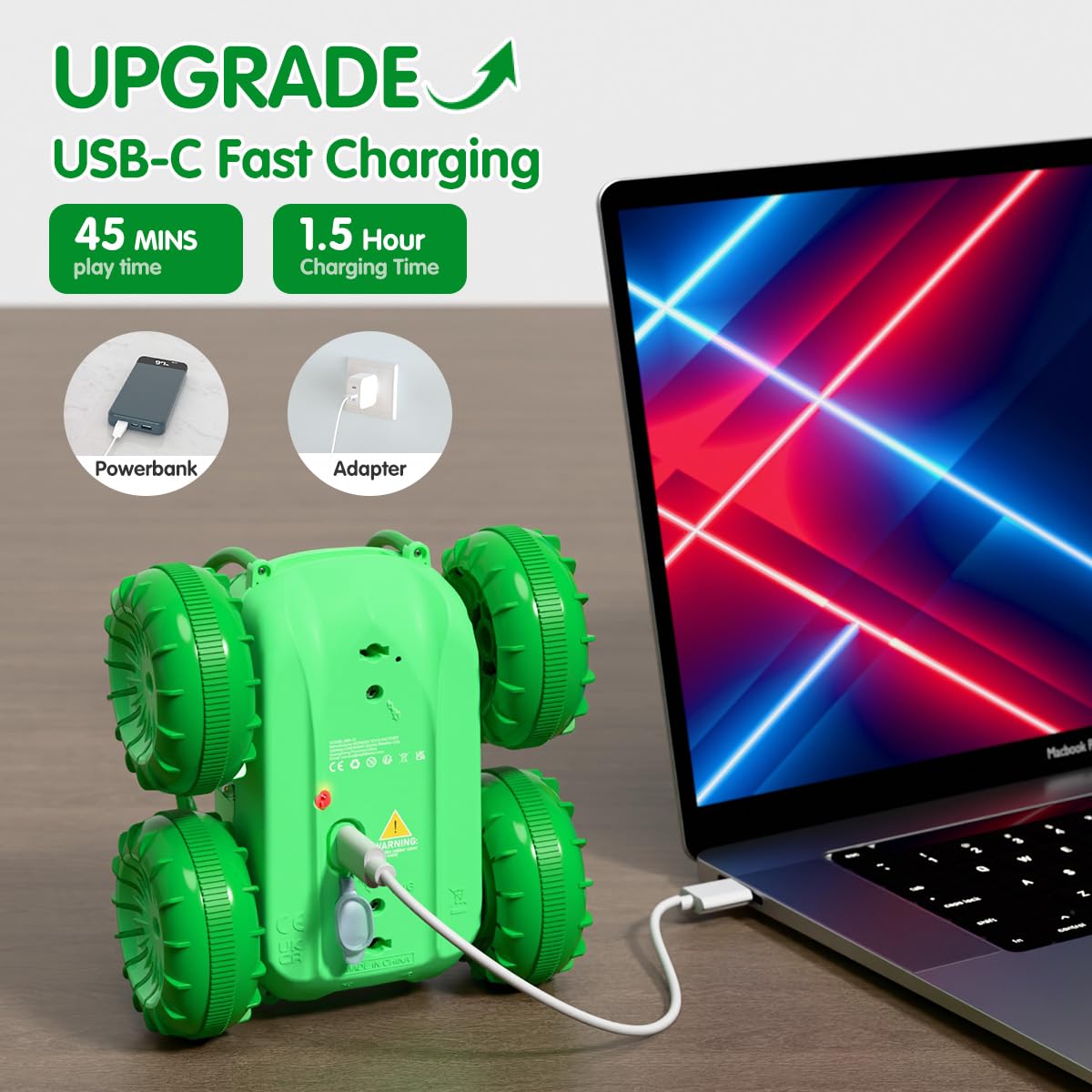 zingzoom USB-C direct charging for quick, convenient recharging