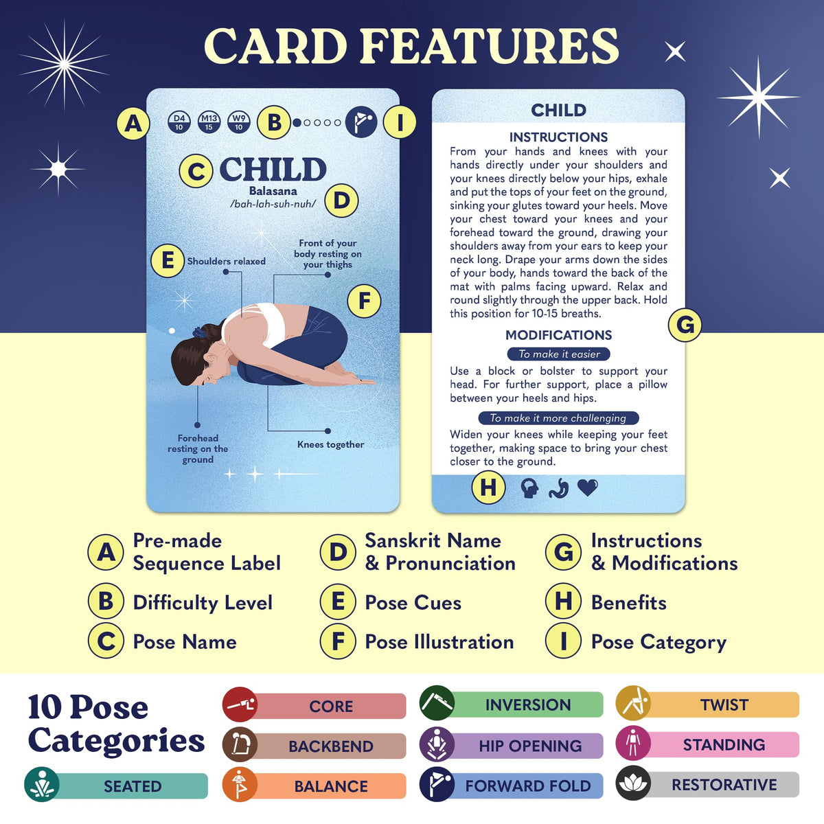 Zinsk 70 Yoga Cards offer sequences to shape personalized workouts.