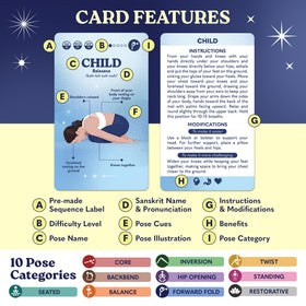 Zinsk 70 Yoga Cards offer sequences to shape personalized workouts.