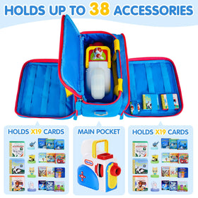 ZIOZERTT Little Tikes case back pocket securely stores accessories.