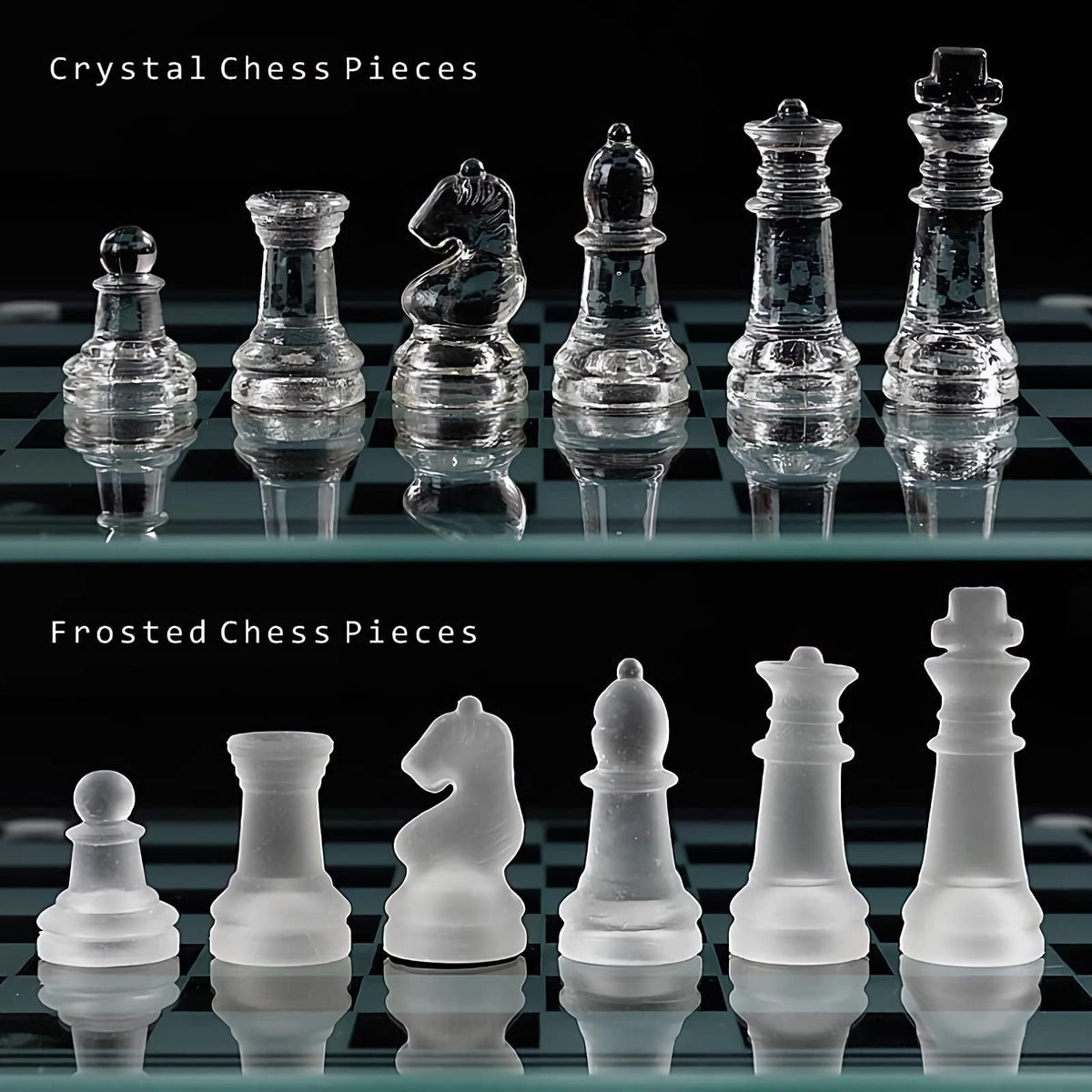 Ziphia centerpiece-ready chess set to elevate any table or shelf.