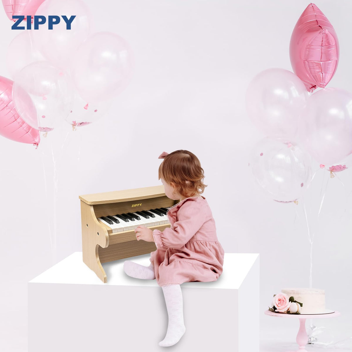 ZIPPY Kids Piano Keyboard oak wood decor suitable for nursery