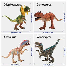 Zippytots Carnotaurus in natural pose for dynamic play.
