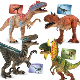 Zippytots Velociraptor with movable joints for interactive play.