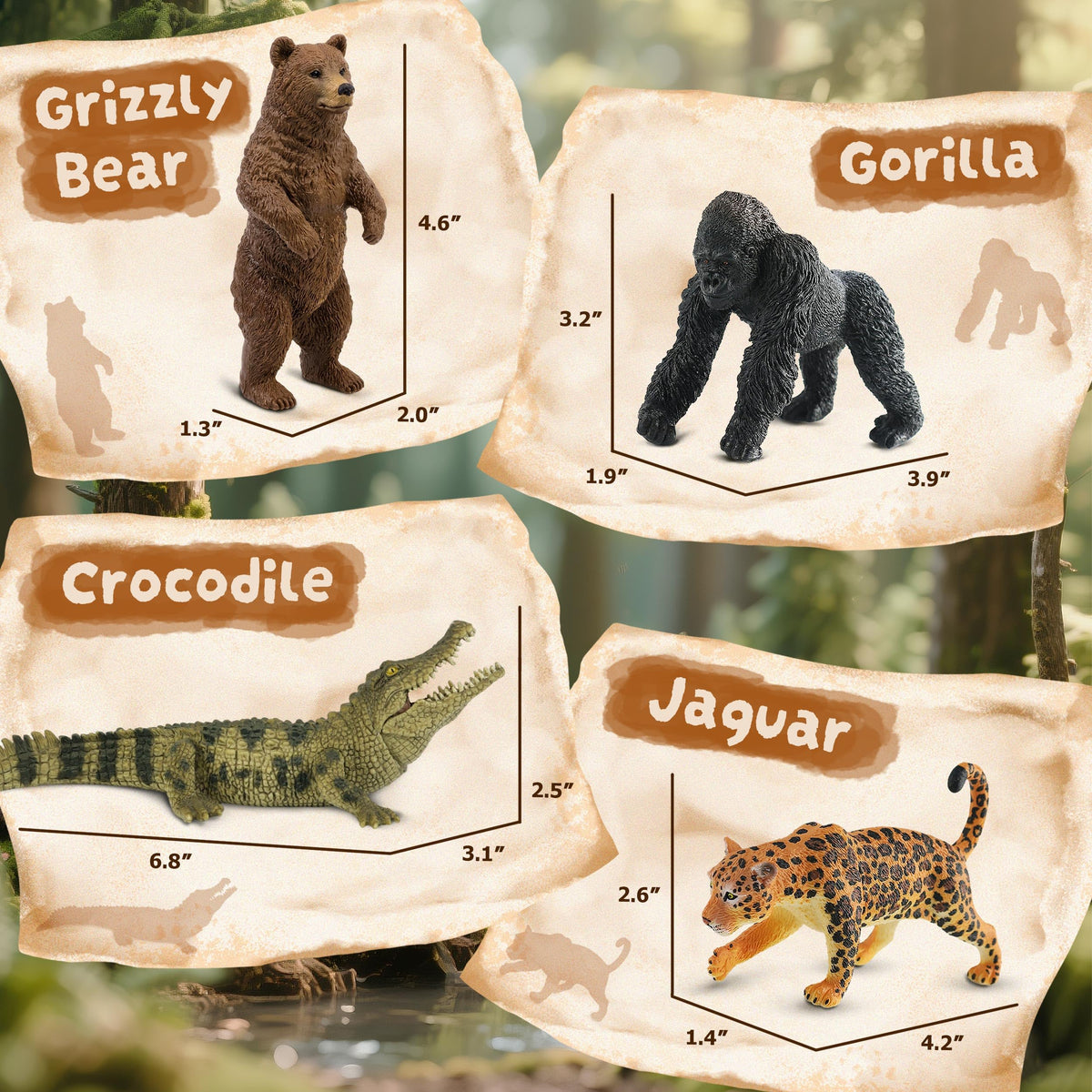 Zippytots Crocodile figure adds exciting wildlife detail for learning.