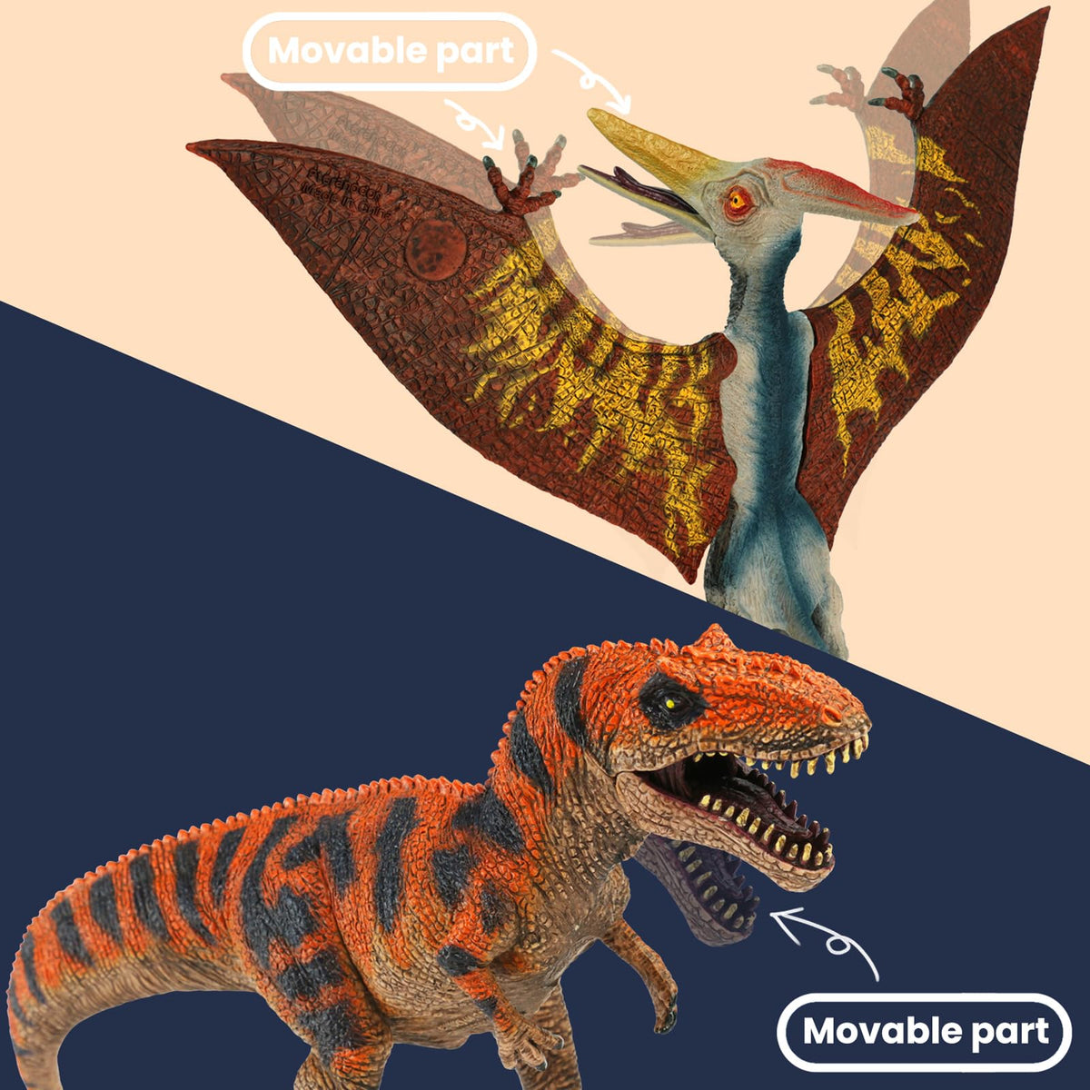 Zippytots full-set-packaging keeps the four jumbo dinosaurs neatly together