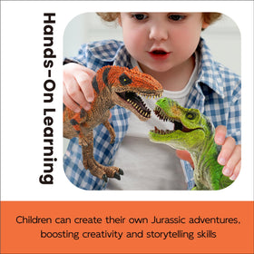 Zippytots Spinosaurus figure features textured details for lifelike display