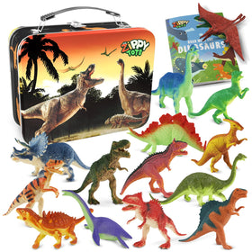 Zippytots detailed dinosaur figures pack for imaginative play.