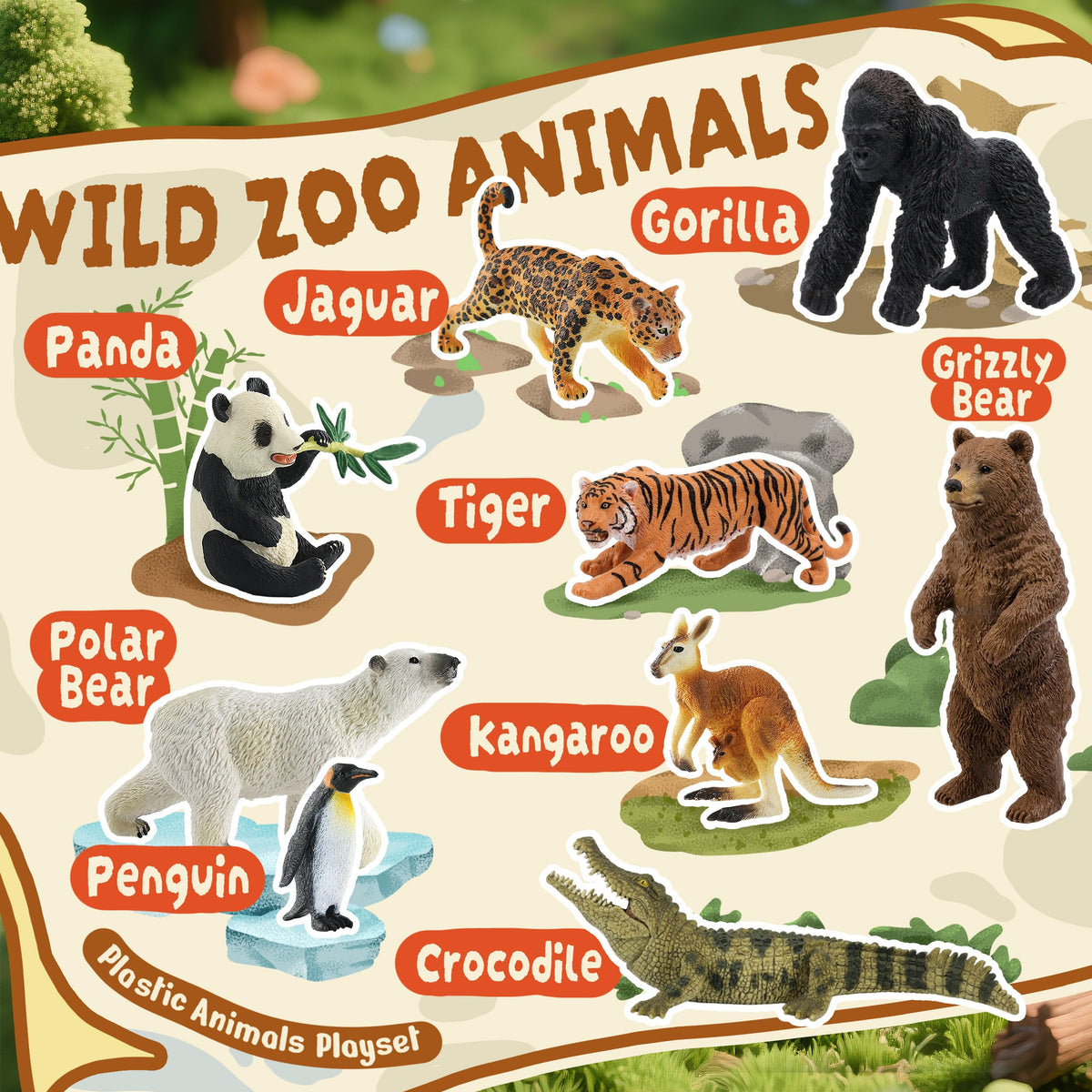 Zippytots Gorilla figure inspires storytelling and cognitive exploration.