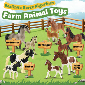 Zippytots foal figurine adds storytelling props for learning through play.