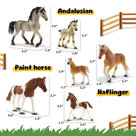 Zippytots mare figurine inspires family scene storytelling and role-play.