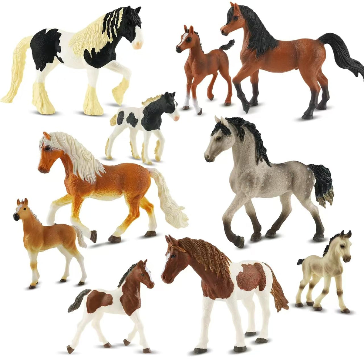 Zippytots stallion figurine for imaginative play and decorative display.