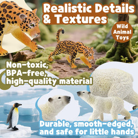 Zippytots Leopard figure sparks exploration and descriptive language.